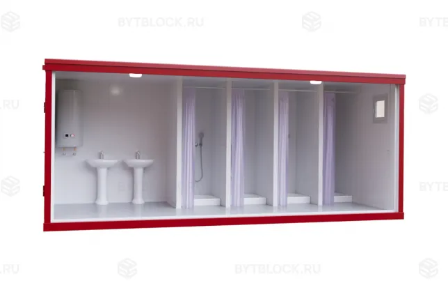 Сантехнический блок-контейнер БК-САН с душевыми