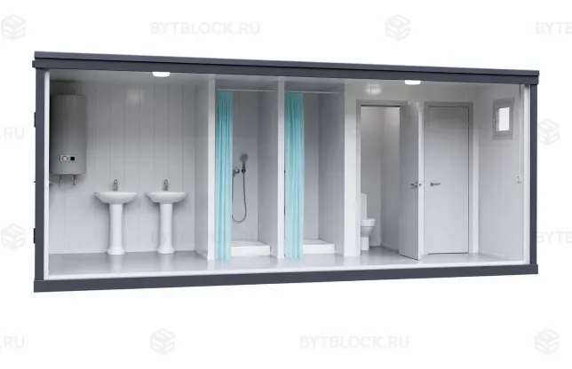 Сантехнический блок-контейнер БК-САН с туалетами и душевыми