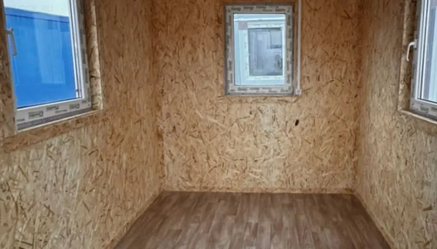 Пост охраны Бытблок 3 м из профнастила внутри